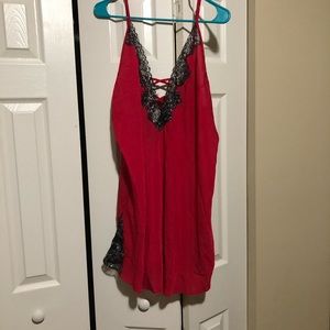 Frederick’s of Hollywood Red plus size chemise